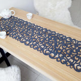 Rectangle Felt Table Runners Modern Hollow Out Table Runner Home Decoration TV Cabinet Table Runners for Wedding Decorations