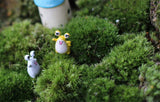 XBJ114 Mini 6pcs Exotic frogs decoration supplies moss micro landscape deco  Garden deco Creative handicrafts