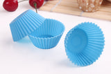 Muffin Cupcake Silicone Cups 12pcs/lot Round For Muffin Cupcake DIY Baking Fondant Muffin Cake Cups Molds Free Shipping