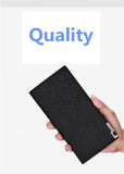 New Creative men's wallet High quality PU leather clutch genuine Simple Soft-skin cross-grain thin men's wallet