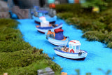 XBJ170 Mini yacht decoration supplies moss micro landscape deco  Garden deco Creative handicrafts