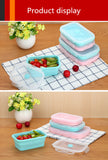 Silicone Lunch Box Portable Bowl Colorful Folding Food Container Lunchbox 350/500/800/1200ml Eco-Friendly