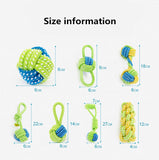 Dog Toy Dog Chews Cotton Rope Knot Ball Grinding Teeth odontoprisis Pet Toys Large small Dogs 7 Style options