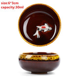 High Quality 4 pcs/lot China Dehua Colorful ceramic cup Binglie tea cup Beautiful Environmental protection