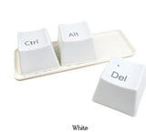 CJ235 Hot 1 Set of 3pcs Ctrl ALT DEL Keyboard Key Design Coffee Tea Cup Container