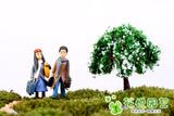 1pair Moss micro landscape decoration Left to right Couple decoration Multi-meat combination potted Small ornaments