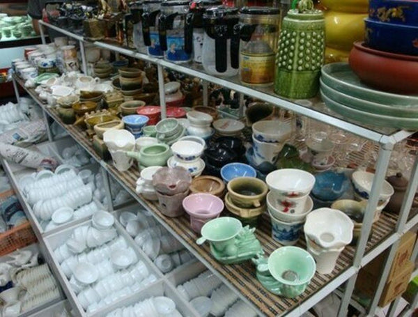 CJ238 Different Colours Handmade Chinese Traditional Calving Glaze Ceramic Tea Service Pottery Teapot Kettle Chinaware