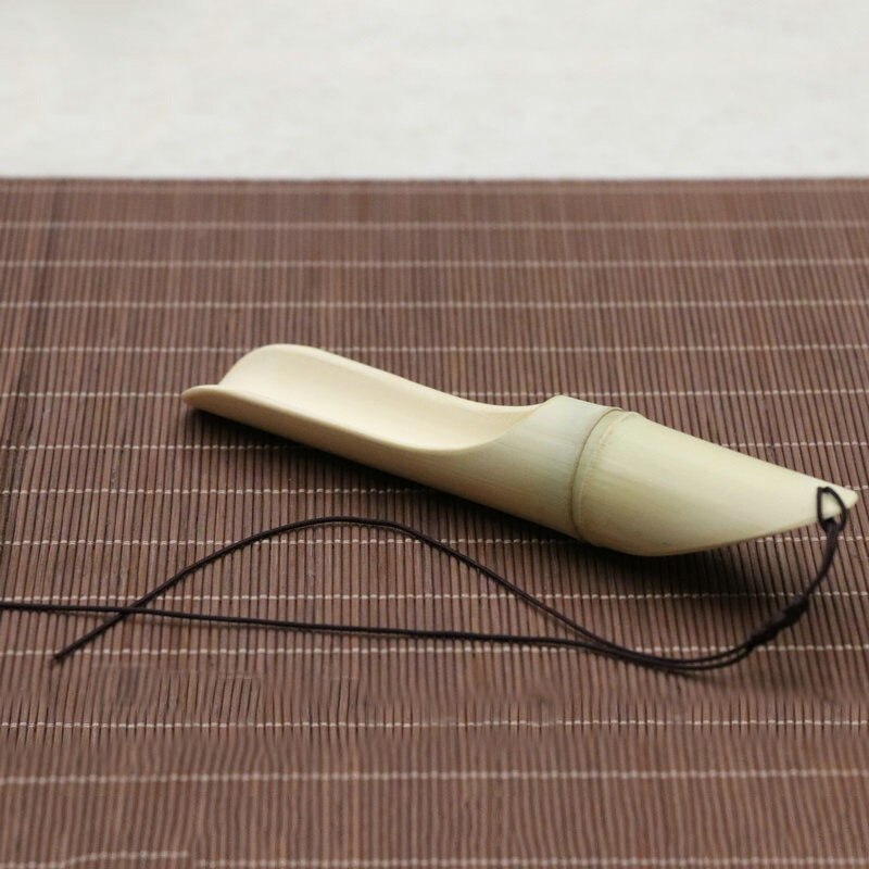 Natural Chinese Ecological Bamboo Tea Spoon Beautiful Traditional Tea Set Scoops Secondary image