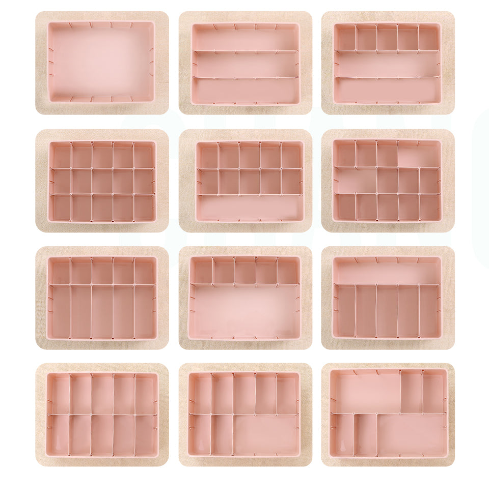 Multi-size Underwear Organizer Storage Can Adjust The Partition Drawer Closet Organizers Boxes For Bras Briefs Socks Ties Scarfs