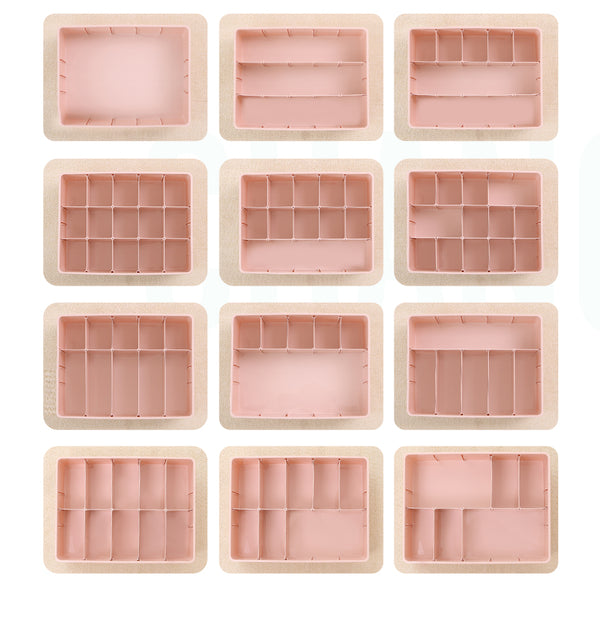 Multi-size Underwear Organizer Storage Can Adjust The Partition Drawer Closet Organizers Boxes For Bras Briefs Socks Ties Scarfs