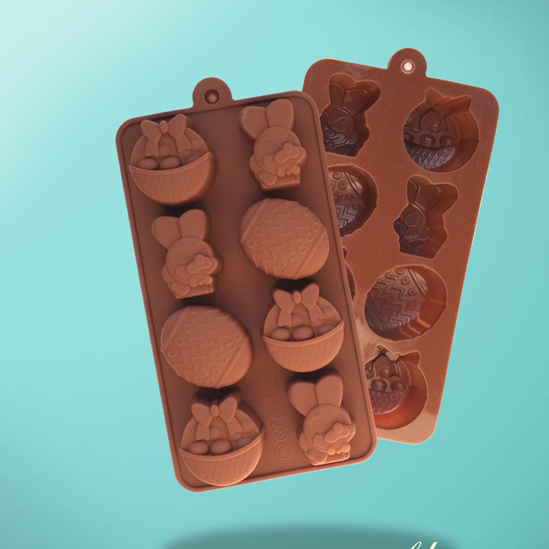 Lovely Rabbit Fruit-Kep Shaped For Chocolate Mold Grade Silicone Mold Practical Environmental Protection Cake Tools