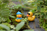 XBJ162 Mini 6pcs Traveling Ducks decoration supplies moss micro landscape deco  Garden deco Creative handicrafts