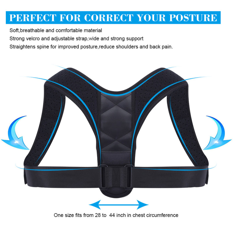 Upper Back Belt Posture Corrector Support Corset Back Shoulder Braces Spine Support Health Care Posture Correction Back Support Secondary image