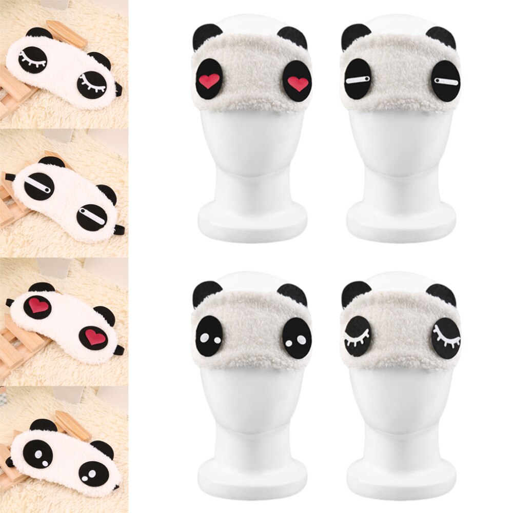 Mask For Sleep Cute Panda Sleeping Face Eye Blindfold Eyeshade Breathable Kids Women Travel Cover Health Care Aid Eyepatch Tool Secondary image