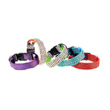 LED Dog Collar Light Flash Leopard Collar Puppy Night Safety Pet Dog Collars Products For Dogs Collar Colorful Flash Light Neck