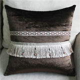 BZ158 Luxury Cushion Cover Pillow Case Home Textiles supplies Simple Aegean Pillowcase Lumbar Pillow Neck pillows chair seat