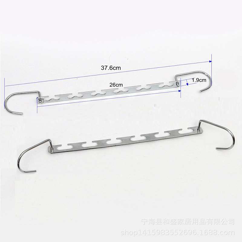6 Pcs/Set Shirts Clothes Hanger Holders Save Space Non-slip Clothing Organizer Practical Racks Hangers for Clothes Dropshipping Secondary image