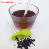 CJ155 Cute 1 pc Lollipop Shape Tea Infuser Silicone Puer Tea Strainer Loose-Leaf Spice Flower Herbal Tea Filter Funny Gift