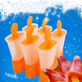 Cooking tools 6 Cell Ice Cream Tools Pop Mold Popsicle molds ice Maker Lolly Mould Tray Pan Kitchen DIY