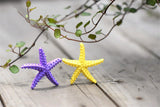 XBJ062 Mediterranean 1pc Style Starfish Resin Crafts Artificial Figurine Home Decoration Fairy Garden Miniatures