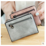 Women'S Wallets Small Mini Safe Money Bag ID Credit Card Holder Coin Purse Solid Carteira Mulheres Wallet Female Coin