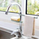 Hot Sink Hanging Storage Rack Storage Holder Sponge Bathroom Kitchen Faucet Clip Dish Cloth Clip Shelf Drain Dry Towel Organizer