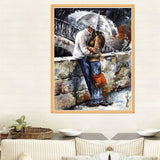 DIY 5D Diamond Embroidery The Romantic couples Round Diamond Painting Cross Stitch Kits Diamond Mosaic Home Decoration