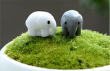 XBJ141 Mini 5pcs Elephant fleshy decoration supplies moss micro landscape deco  Garden deco Creative handicrafts