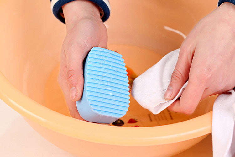 Convenient Colorful 1 pc Cleaning Washing Flexible Scrub Brush Hand-held Mini Washboard Antiskid Creative
