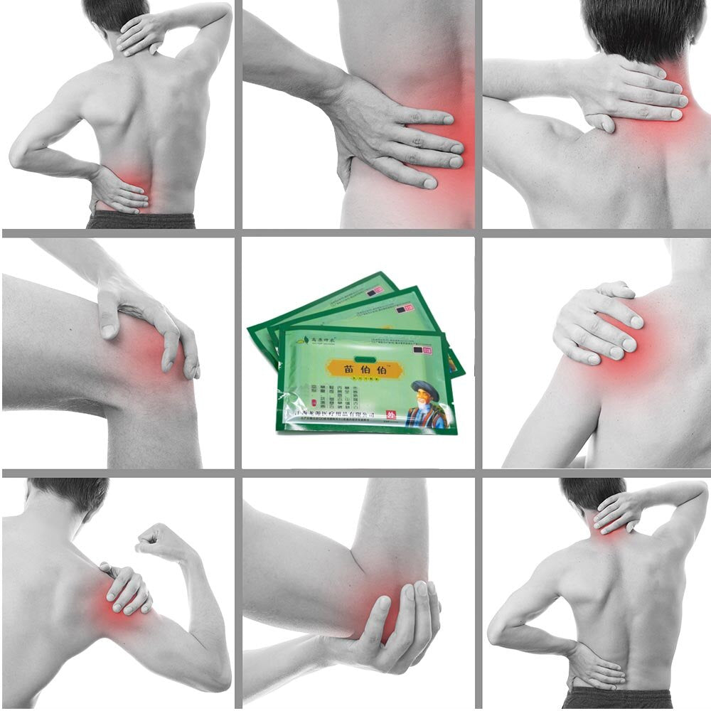 Self-heating Green Plaster China Traditional Plaster Shen Nong Miao Cold Stick Pain Relief Patch 8Pcs/Bag Main image