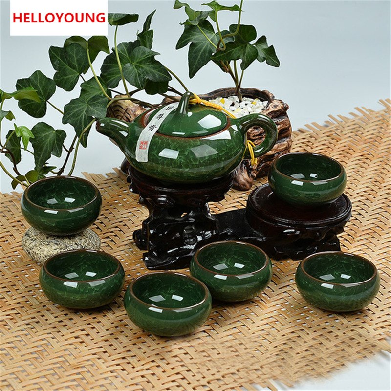 CJ258 High Quality 7 pcs/lot China Dehua Colorful ceramic cup Binglie tea cup Beautiful Environmental protection Main image
