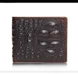 Crocodile pattern men's short wallet leisure wallet High-quality genuine leather Spring and summer new leather wallet