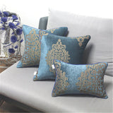 BZ189 Luxury Blue Elegant European chenille jacquard Cushion Cover Pillowcase Sofa/Car Cushion /Pillow  Home Textiles supplies