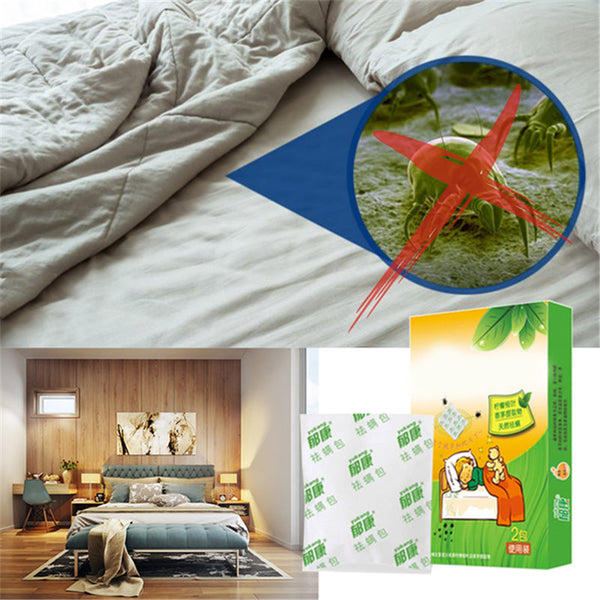 Herbal Dust Mite Eliminator Mite Remover Reduces Acne & itching Safe for use on your bed sheets, mattresses, pillows 2 Packs