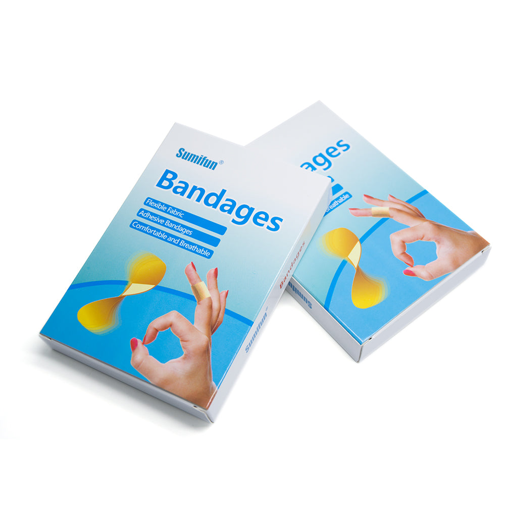 100Pcs Band Aid First Aid Bandage Medical Adhesive Plaster Strips Wound Dressings Sterile Hemostasis Stickers Main image