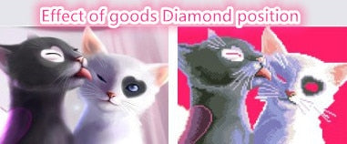 DIY 5D Diamond Embroidery The Lovely Cats Round Diamond Painting Cross Stitch Kits Diamond Mosaic Home Decoration