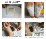 Detox Foot Pad Patch Feet Care Body Massager Bamboo Herbal Plaster Stress Relief Help Sleep Health Care 2pcs/bag