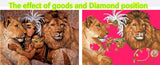 DIY 5D Diamond Embroidery The Beauty And The Beast Round Diamond Painting Cross Stitch Kits Diamond Mosaic Home Decor