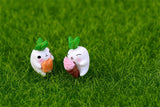 XBJ108 Mini 6PCS Radish dolls decor supplies moss micro landscape deco  Garden deco Creative handicrafts
