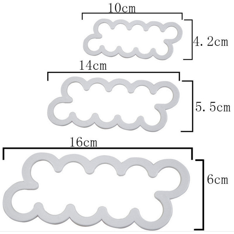 Cake Decorating Gumpaste Sugar Craft Easiest Rose Ever Cutter Fondant 3Pcs/Set Cookie Cutter Rose Flower Maker
