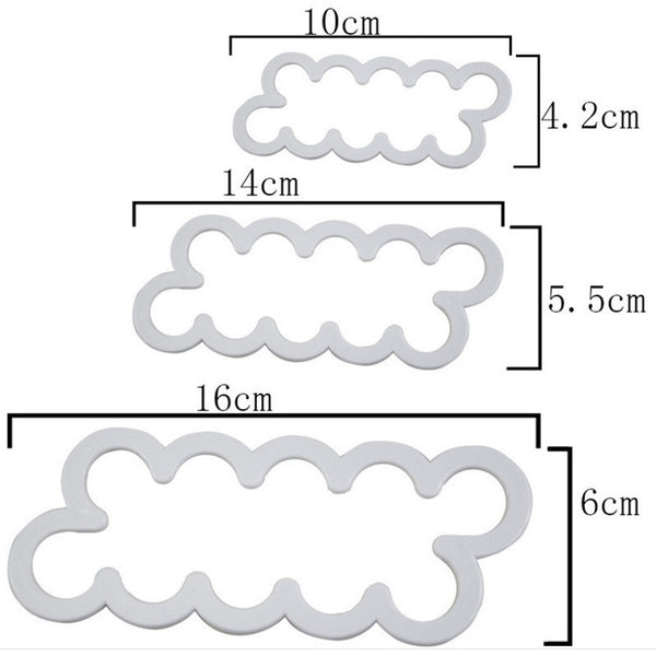 Cake Decorating Gumpaste Sugar Craft Easiest Rose Ever Cutter Fondant 3Pcs/Set Cookie Cutter Rose Flower Maker