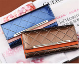 Women's Wallets Women Cowhide Leather Wallet Luxury Design Ladies Party Clutch Patent Leather Purses Long Card Holder