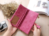 Fashion Luxury Brand Women Wallets Matte Leather Wallet Female Coin Purse Wallet Women Card Holder Wristlet Money Bag Small Bag
