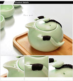 ceramic teapot kettle gaiwan tea cup for puer chinese tea pot portable tea set drinkware