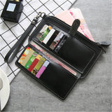 Women's Purse High Quality PU Leather Women's Wallet Zipper Bag Vintage Female Wallet Purse Fashion Card Holder Phone Bag