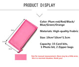 Zipper wallet couple phone bag Male&female type High quality Frabric genuine Card&ID Holder Long Wallet Business Wallet