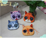 Coin Purses Wallet Ladies 3D Cat Dog Face Animal Change Money Bag Fashion Cute Small Zipper bag for Women Change Purse Pouch