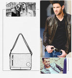 Canvas Leather Crossbody Bag Men Military Army Vintage Bags Shoulder Bag Casual Travel school Bags For Teenagers sac a dos bolsa