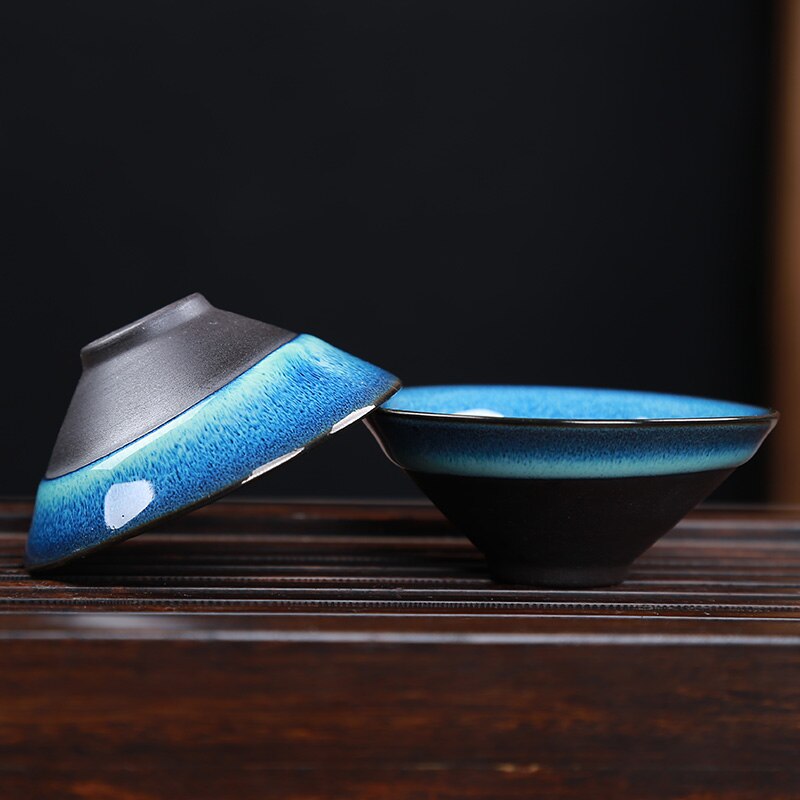Starry sky tea set Include 6 cups 1 tea pot,Jingdezhen glaze Porcelain Brand Exquisite Set Kung Fu Tea Cup Secondary image