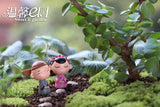 2pcs/lot Couple dolls Bride and groom Wedding decorations Micro landscape ornaments Chinese style creative ornaments Crafts